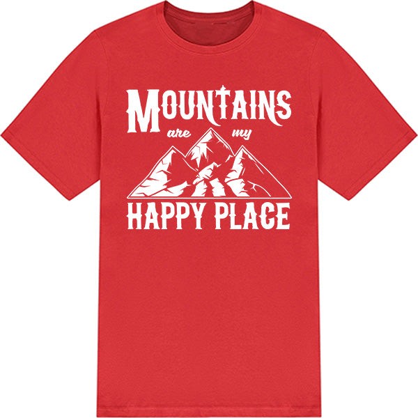 "Mountains Are My Happy Place" T-Shirt | Ideal for Camping