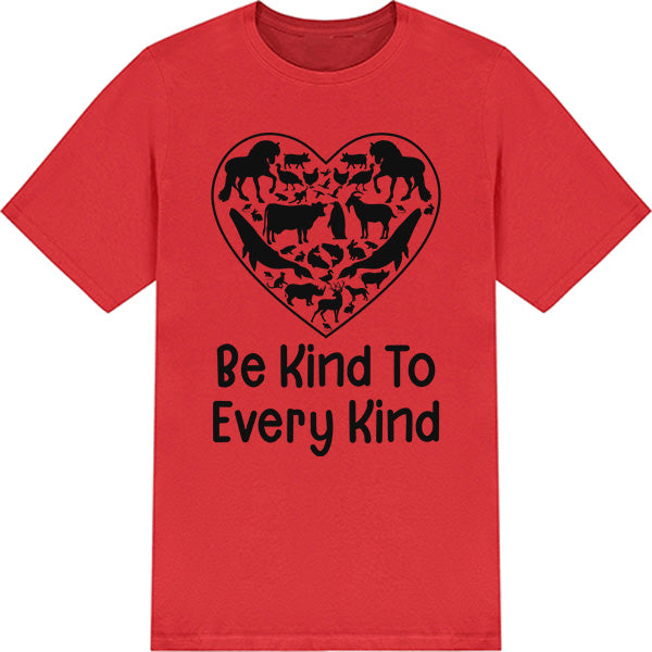 Shop the "Be Kind To Every Kind" Unisex T-Shirt | Embrace Vegan Vibes