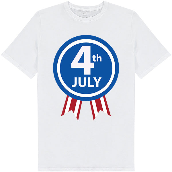 Patriotic Unisex T-Shirt for Fourth of July Equestrian Fun