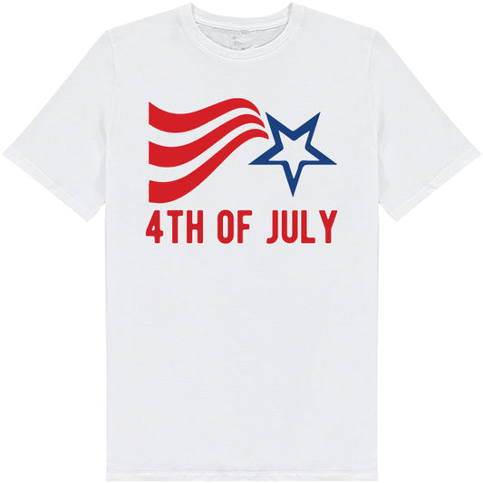 Patriotic Unisex T-Shirt for Fourth of July Equestrian Fun