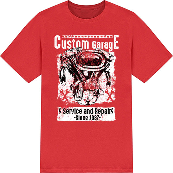 Custom Garage Repair T-Shirt | Unisex Motorcycle Enthusiast Tee