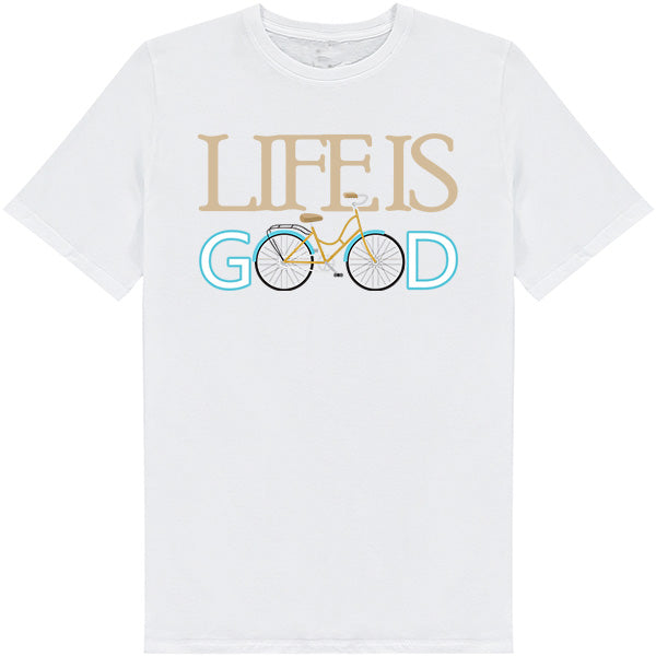 Life Is Good Unisex T-Shirt | Bicycle Adventures | Shop Now