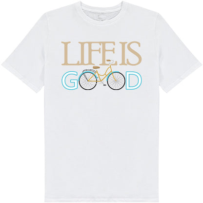 Life Is Good Unisex T-Shirt | Bicycle Adventures | Shop Now