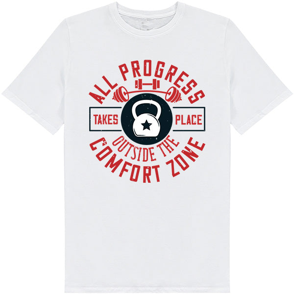 Unisex Equestrian T-Shirt - Embrace Progress & Fitness