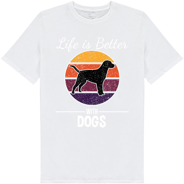 "Life Is Better With Dogs" T-Shirt | Perfect for Dog Lovers