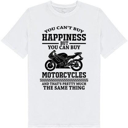 Unisex 'Buy Happiness' Motorcycle T-Shirt | Perfect Gift