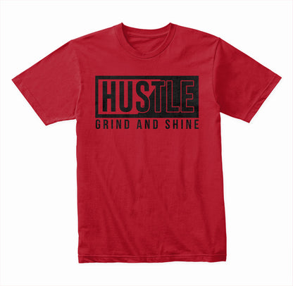 Hustle Grind Shine Unisex T-Shirt | Motivational Equestrian Tee