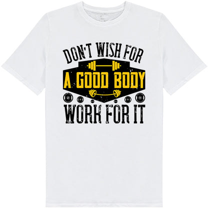 Unisex 'Work For It' T-Shirt | Fitness Focus Collection