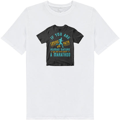 Unisex 'Faith in Humanity' Marathon T-Shirt | Runner's Edition