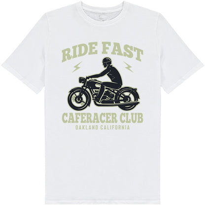 Ride Fast Caferace Club Unisex T-Shirt - Motorbike Enthusiasts