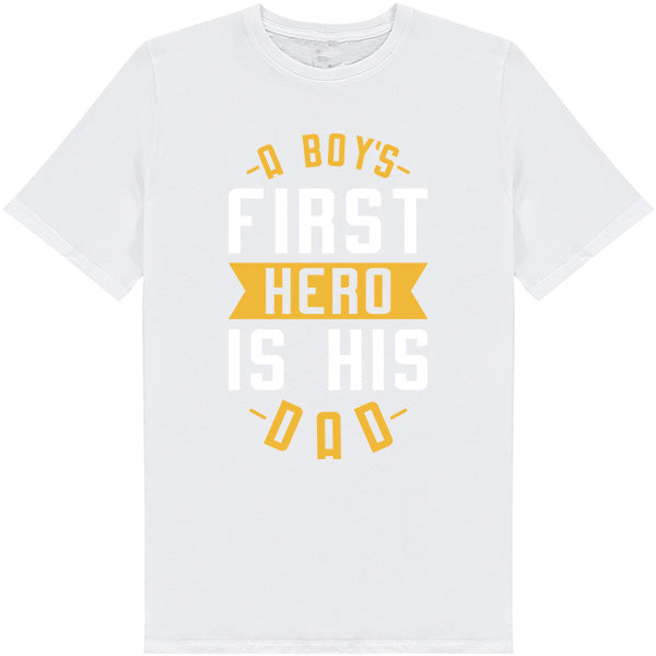 "A Boy's First Hero Is His Dad" Unisex T-Shirt | Equestrian Apparel