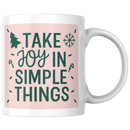 Shop the "Simple Joys" Christmas Mug - Perfect for Holiday Cheer