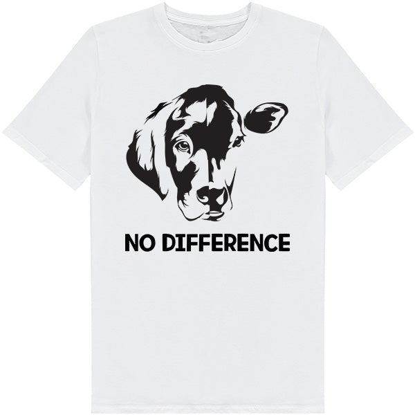 No Difference Unisex T-Shirt | Embrace Vegan Vibes | Shop Now