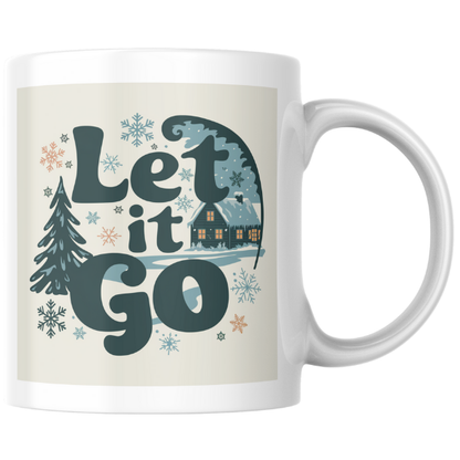 Shop the "Let It Go" Christmas Mug - Perfect Holiday Gift for Coffee and Tea Lovers