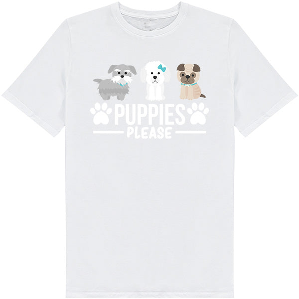 Unisex Dog Lover T-Shirt - Puppies Please Collection