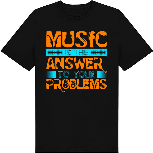 "Music Is The Answer" Unisex T-Shirt | Ideal for Music Lovers