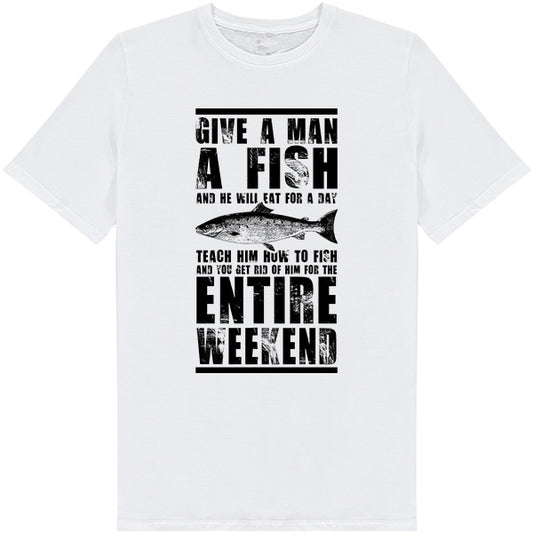 "Give A Man A Fish" Unisex T-Shirt | Ideal for Fishing Fans