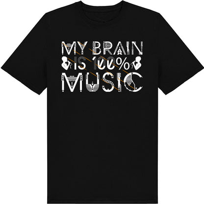 "My Brain Is Music" Unisex T-Shirt | Ideal for Music Lovers