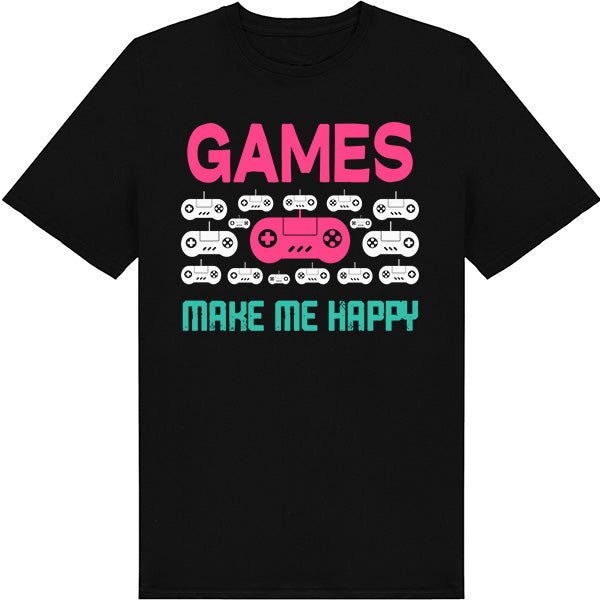 "Games Make Me Happy" Unisex T-Shirt | Premium Equestrian Apparel