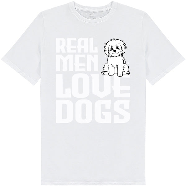 "Real Men Love Dogs" Unisex T-Shirt | Ideal for Dog Lovers