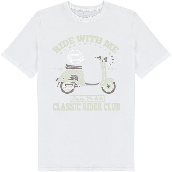 "Ride With Me" Unisex T-Shirt - Perfect for Motorbike Fans