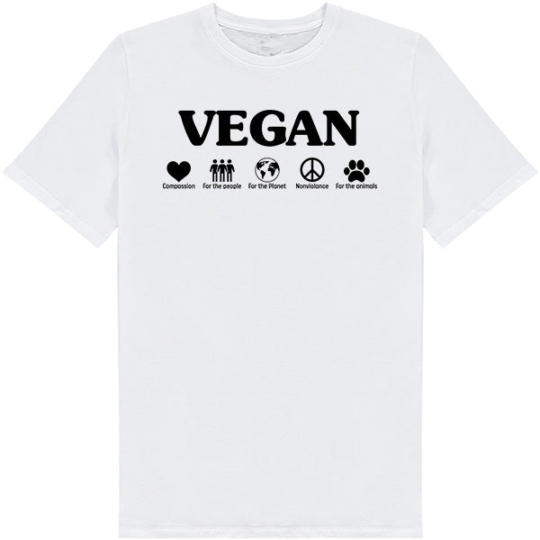 Vegan Compassion Unisex T-Shirt | Nonviolence & Vegan Vibes