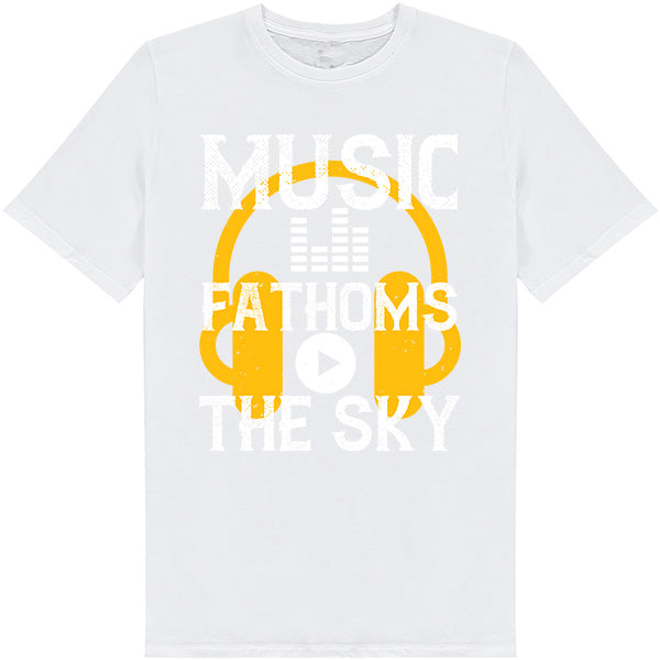 Music Fathoms The Sky Unisex T-Shirt | Ideal for Music Lovers