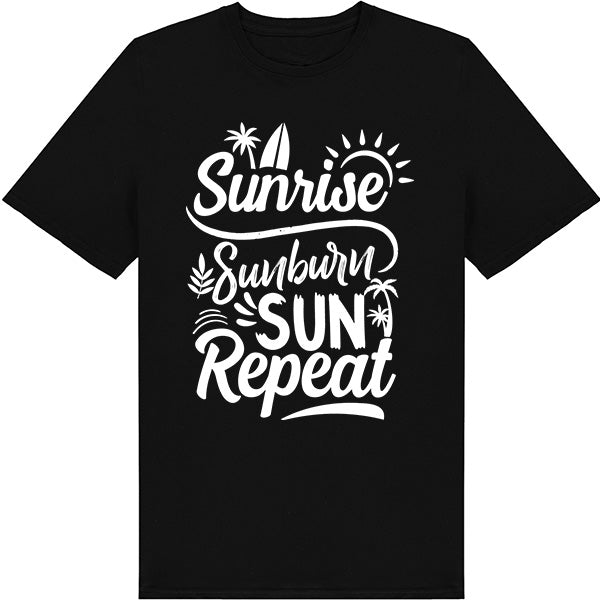 Sunshine Sunburn Sun Repeat T-Shirt | Summer Collection