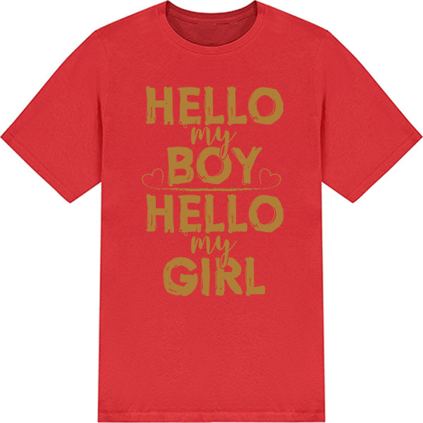 Unisex Motorcycle T-Shirt - Hello My Boy/Girl Collection