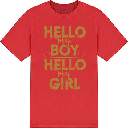 Unisex Motorcycle T-Shirt - Hello My Boy/Girl Collection