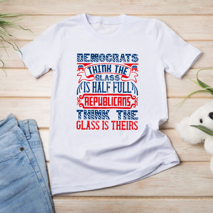 Unisex Political Statement T-Shirt - Democrats vs Republicans