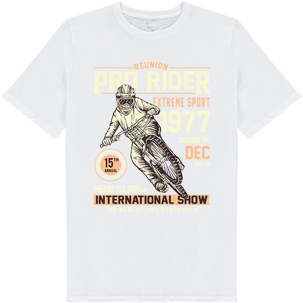 Pro Rider Unisex T-Shirt | Bicycle Adventures | Shop Now