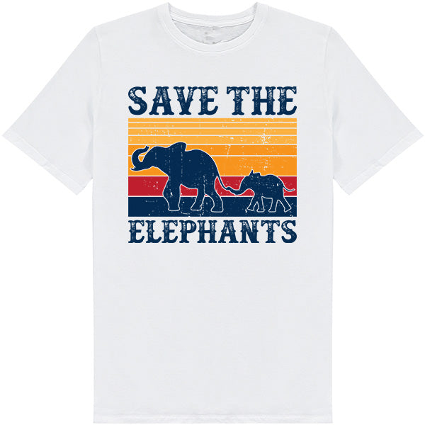 Save The Elephants Unisex T-Shirt | Vegan Vibes | Shop Now