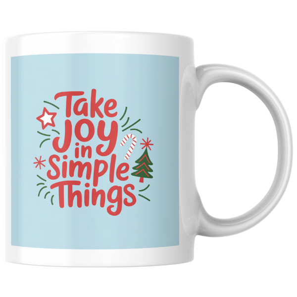 Shop the "Simple Joys" Christmas Mug - Perfect for Holiday Cheer