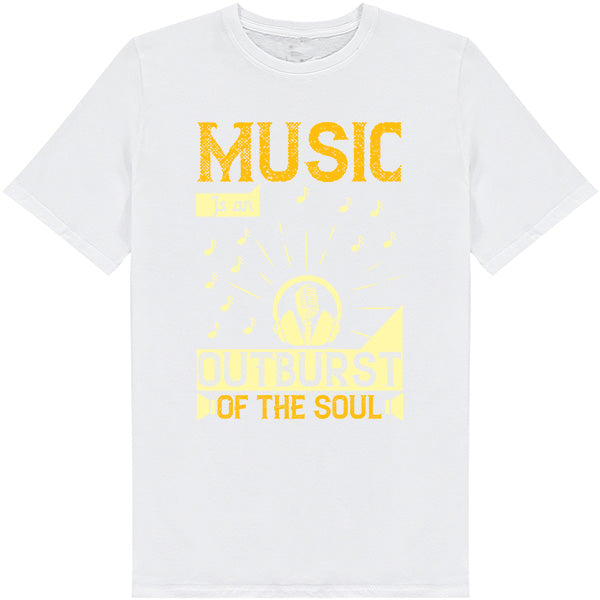 "Music Is An Outburst Of The Soul" Unisex T-Shirt - Shop Now