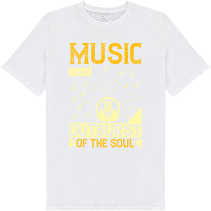 "Music Is An Outburst Of The Soul" Unisex T-Shirt - Shop Now