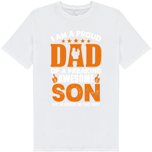 Proud Dad of Awesome Son T-Shirt | Dad's Favorites Collection