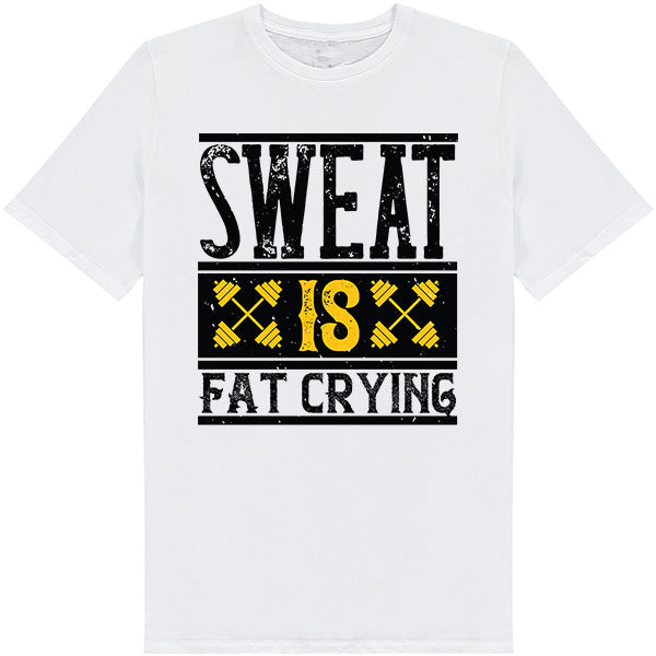 "Sweat Is Fat Crying" Unisex T-Shirt | Equestrian Fitness Tee