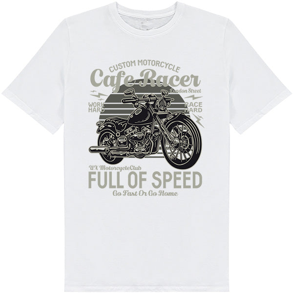 Custom Cafe Racer T-Shirt | Unisex | For Speed Enthusiasts