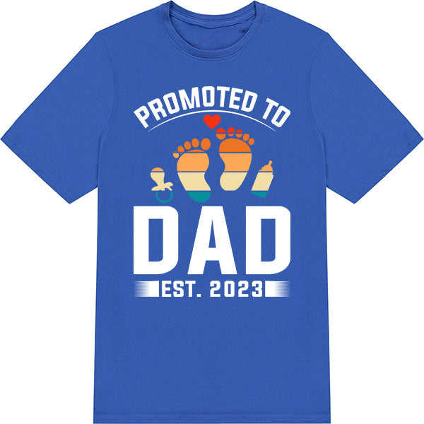 Promoted To Dad EST. 2023 T-Shirt | Dad's Favorites