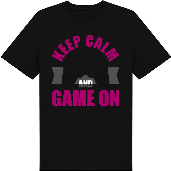 Keep Calm and Game On T-Shirt | Premium Unisex Gaming Tee