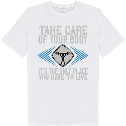 Unisex Fitness T-Shirt - Take Care Of Your Body | Equestrian