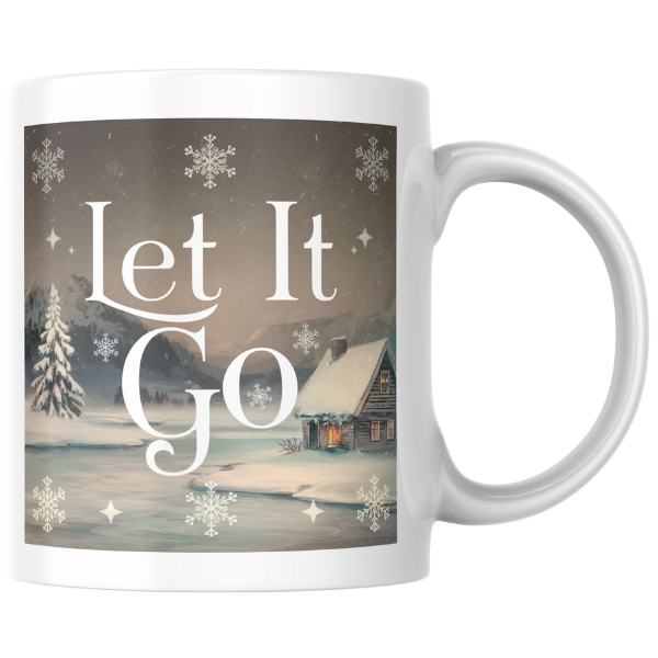 Shop the "Let It Go" Christmas Mug - Perfect Holiday Gift for Coffee and Tea Lovers