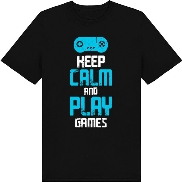 Keep Calm and Play Games T-Shirt | Premium Unisex Apparel