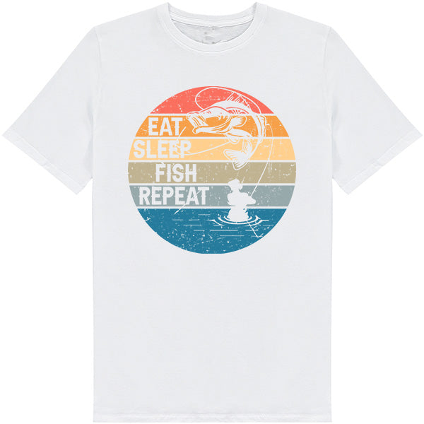 Eat Sleep Fish Repeat T-Shirt | Perfect for Fishing Fans