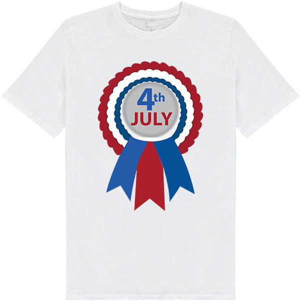 Patriotic Unisex T-Shirt for Fourth of July Equestrian Fun