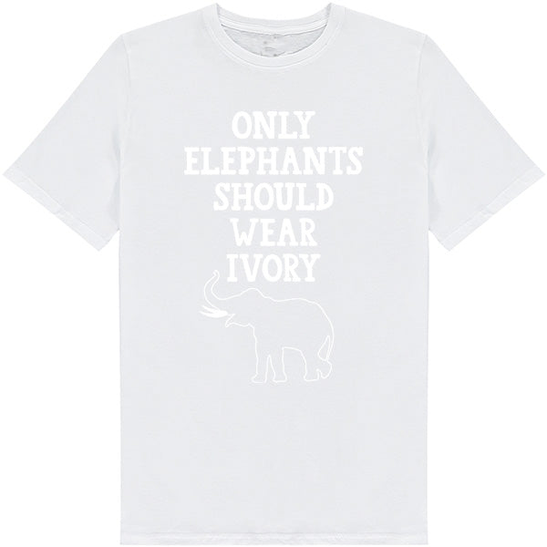 "Only Elephants Should Wear Ivory" T-Shirt | Vegan Vibes