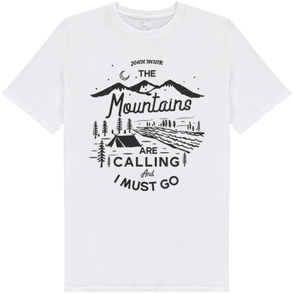 "The Mountains Are Calling" Unisex T-Shirt | Ideal for Camping