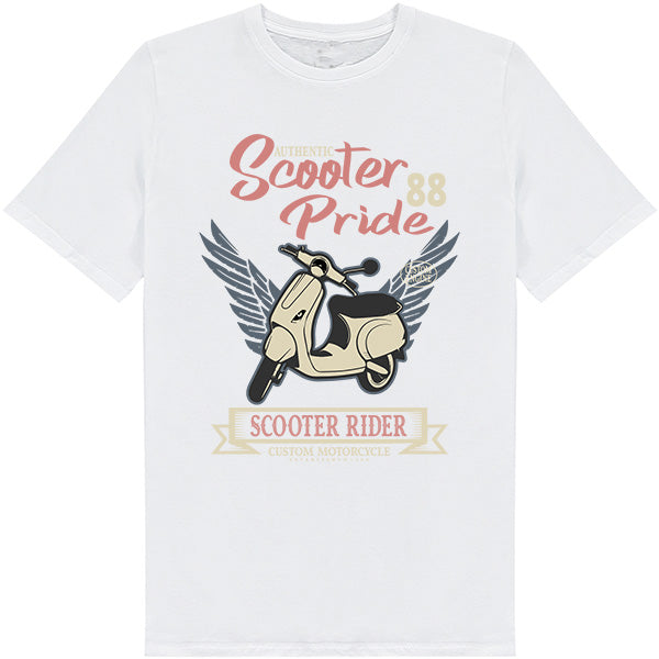 Authentic Scooter Pride Unisex T-Shirt for Bikers