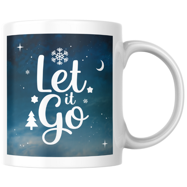 Shop the "Let It Go" Christmas Mug - Perfect Holiday Gift for Coffee and Tea Lovers